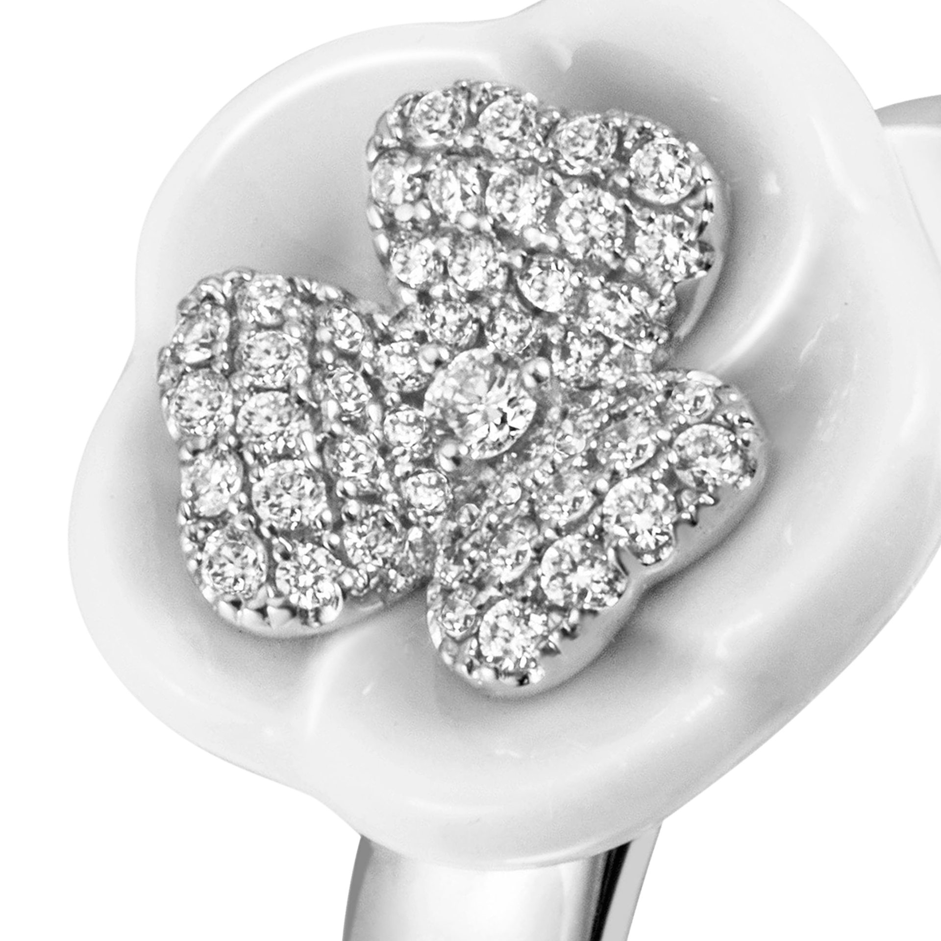 Ring Royal Blossom Pavé, Weißgold 750, Größe 50 mm | Meissen Royal Blossom Collection mpj10bl23300 - Meissen Weimar