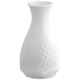 Sakeflasche Weiß H 14,5 cm | Meissen Wellenspiel Relief