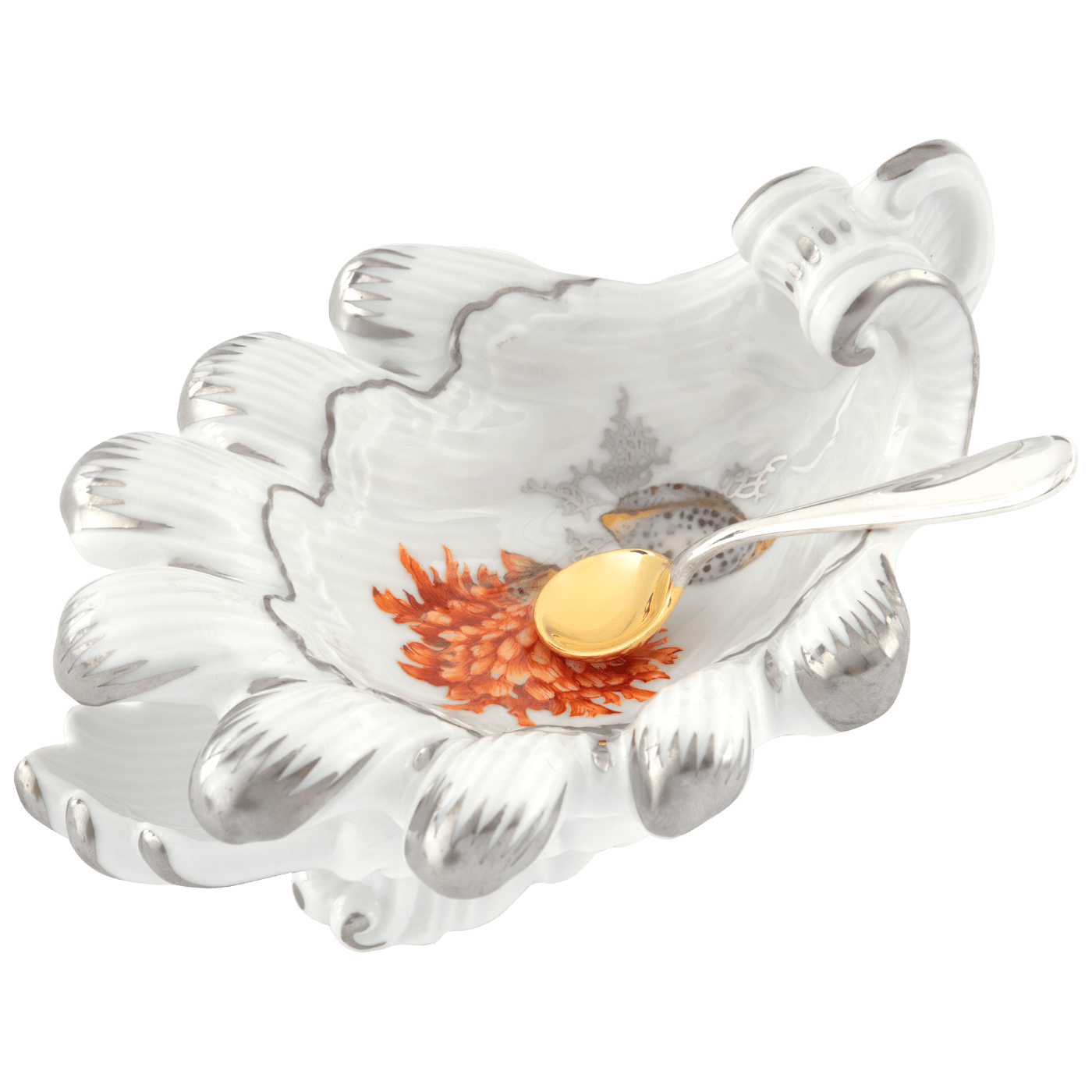 Salzgefäß 'Muscheln und Korallen', Lim. 25, H 6 cm | Meissen Neuer Ausschnitt 26A374 - 00M15 - Meissen Weimar
