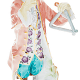 Sammelfigur Affenkapelle Triangelspieler, H 15 cm | Meissen Figuren-Edition Affenkapelle