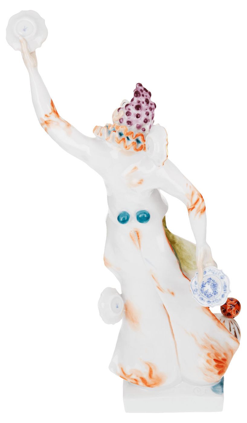 Sammelfigur Zirkus Jongleur, handbemalt, H 25 cm | Meissen Figuren Individuell 900300 - 60469 - Meissen Weimar