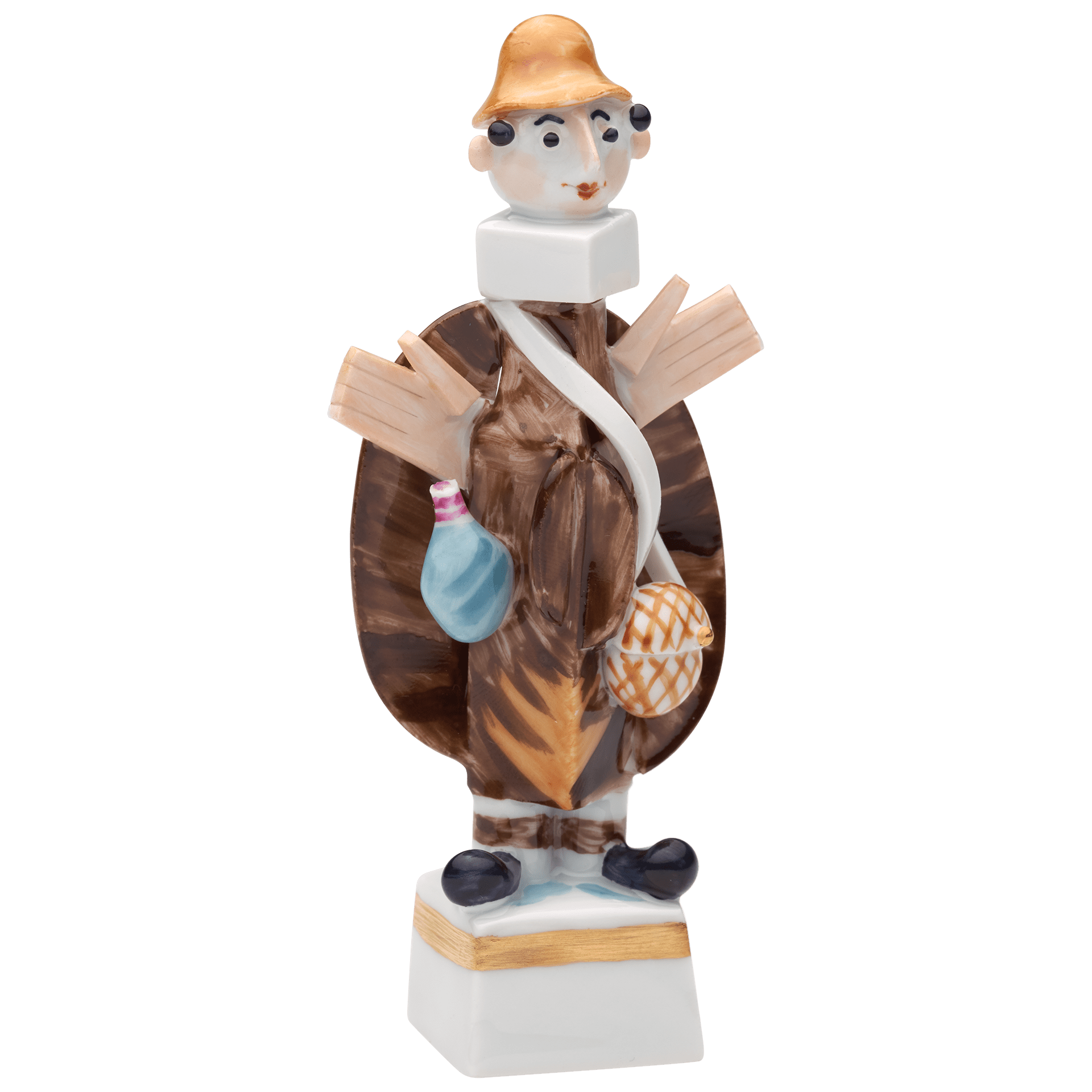 Sancho Pansa, Bunt und gold staffiert - | Meissen Miniaturfiguren - Edition 900300 - 81832 - Meissen Weimar