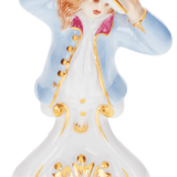 Schach Bauer, bunt und gold staffiert, H 4.8 cm | Meissen Figuren Individuell