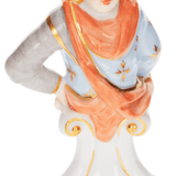 Schachfigur König, bunt und gold staffiert, H 6,6 cm | Meissen Figuren Individuell