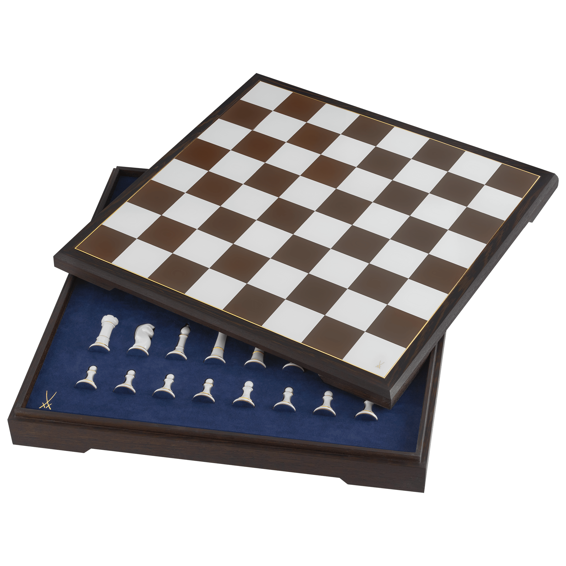 Schachspiel Figuren gold staffiert, L 50 cm | Meissen Fine Dining 943790 - 85m46 - Meissen Weimar