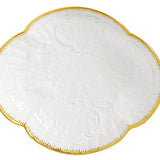 Schälchen klein, Goldkante, Goldrand, L 15 cm | Meissen Schwanendessin