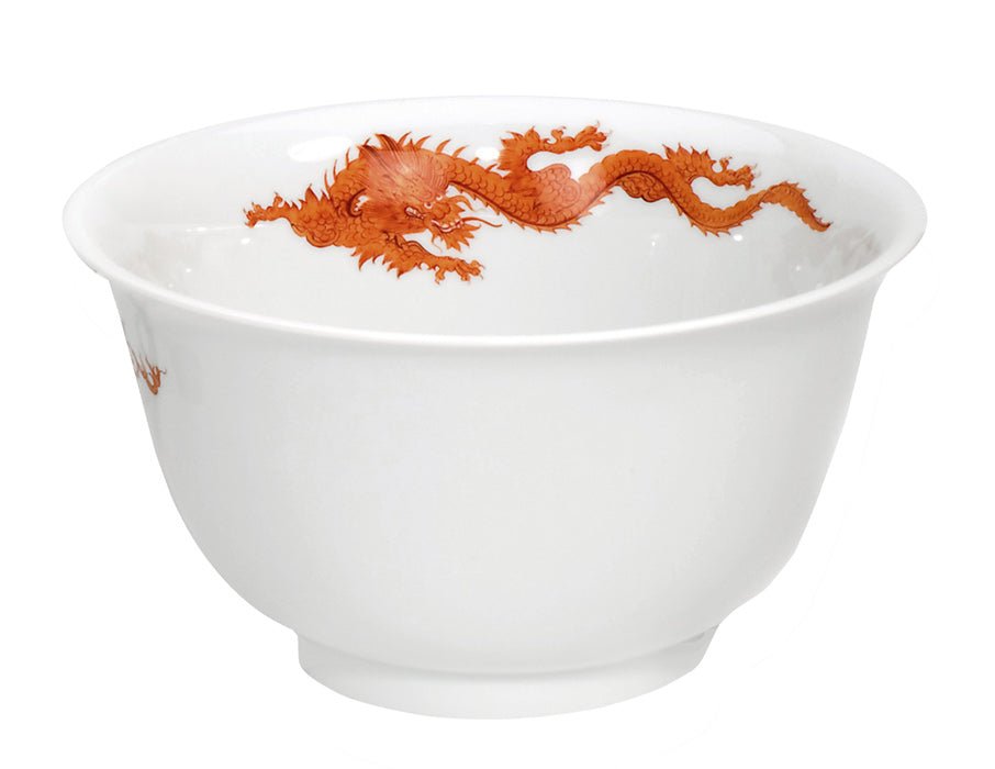 Schälchen, Ming - Drache, leicht, rot, L 16 cm | Accessoires Meissen Neuer Ausschnitt 33A174 - 54300 - Meissen Weimar