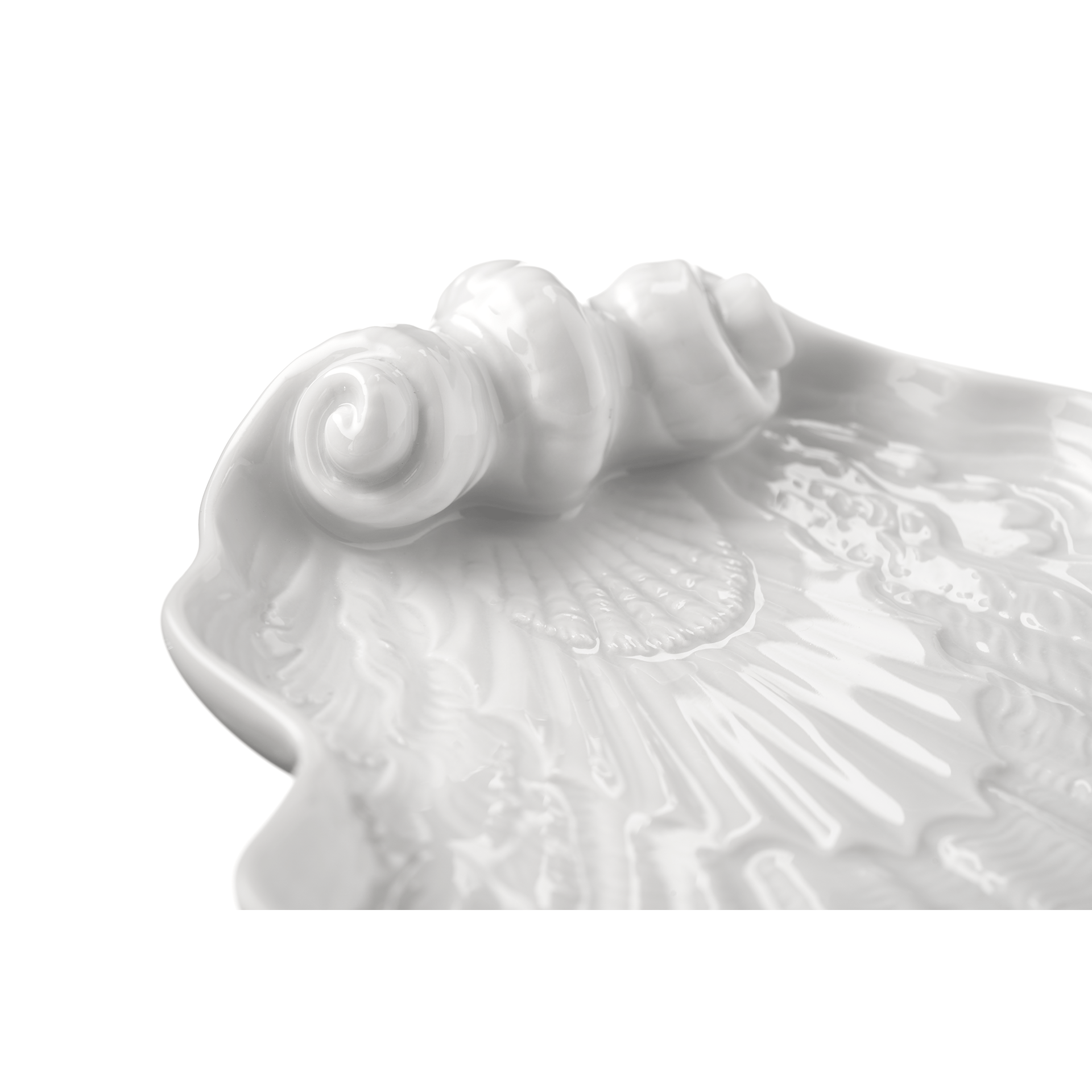 Schälchen muschelförmig, weiß, L 16 cm | Meissen Schwanendessin 000001 - 05260 - Meissen Weimar