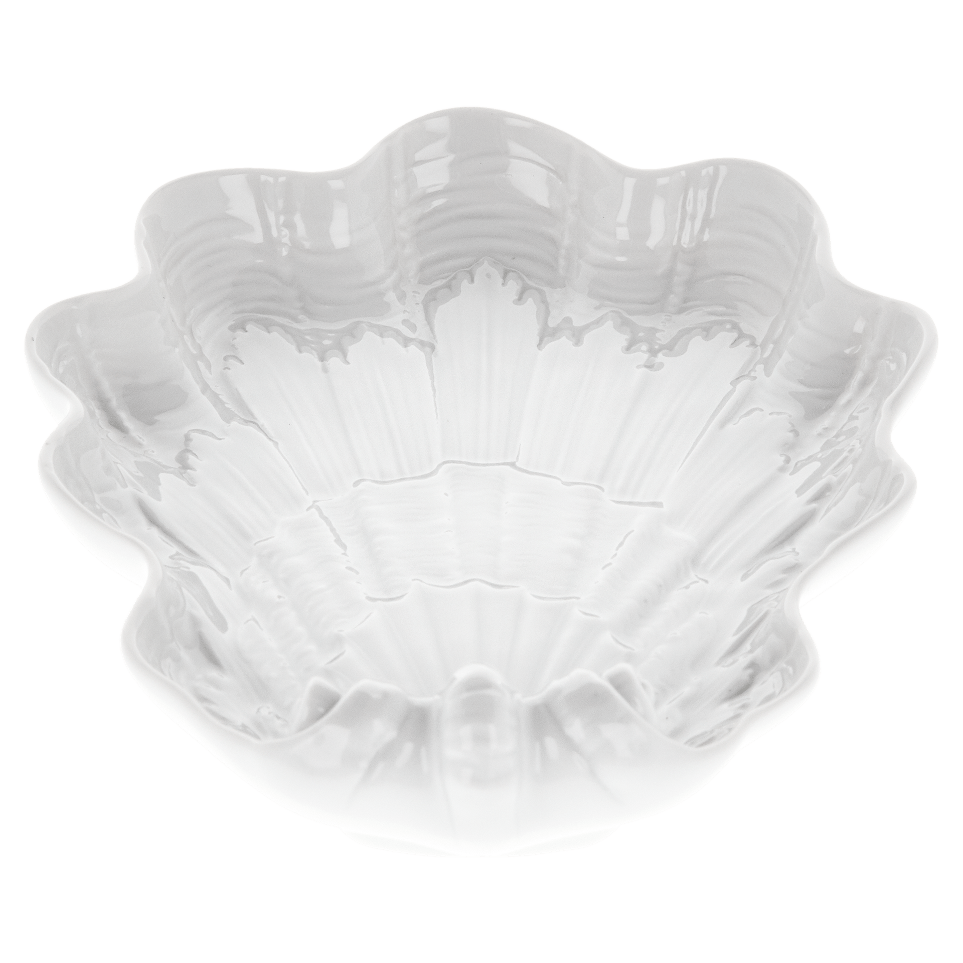 Schälchen muschelförmig, weiß, L 16 cm | Meissen Schwanendessin 000001 - 05260 - Meissen Weimar