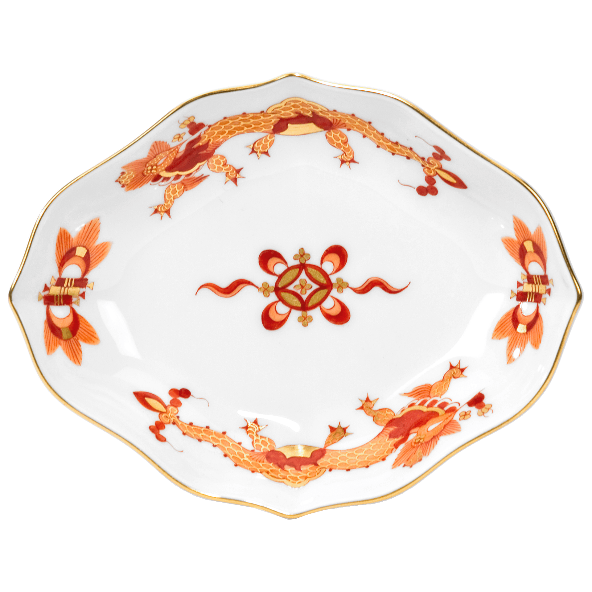 Schälchen, Reicher Drache, L 10 cm | Meissen Neuer Ausschnitt 320510 - 53604 - Meissen Weimar