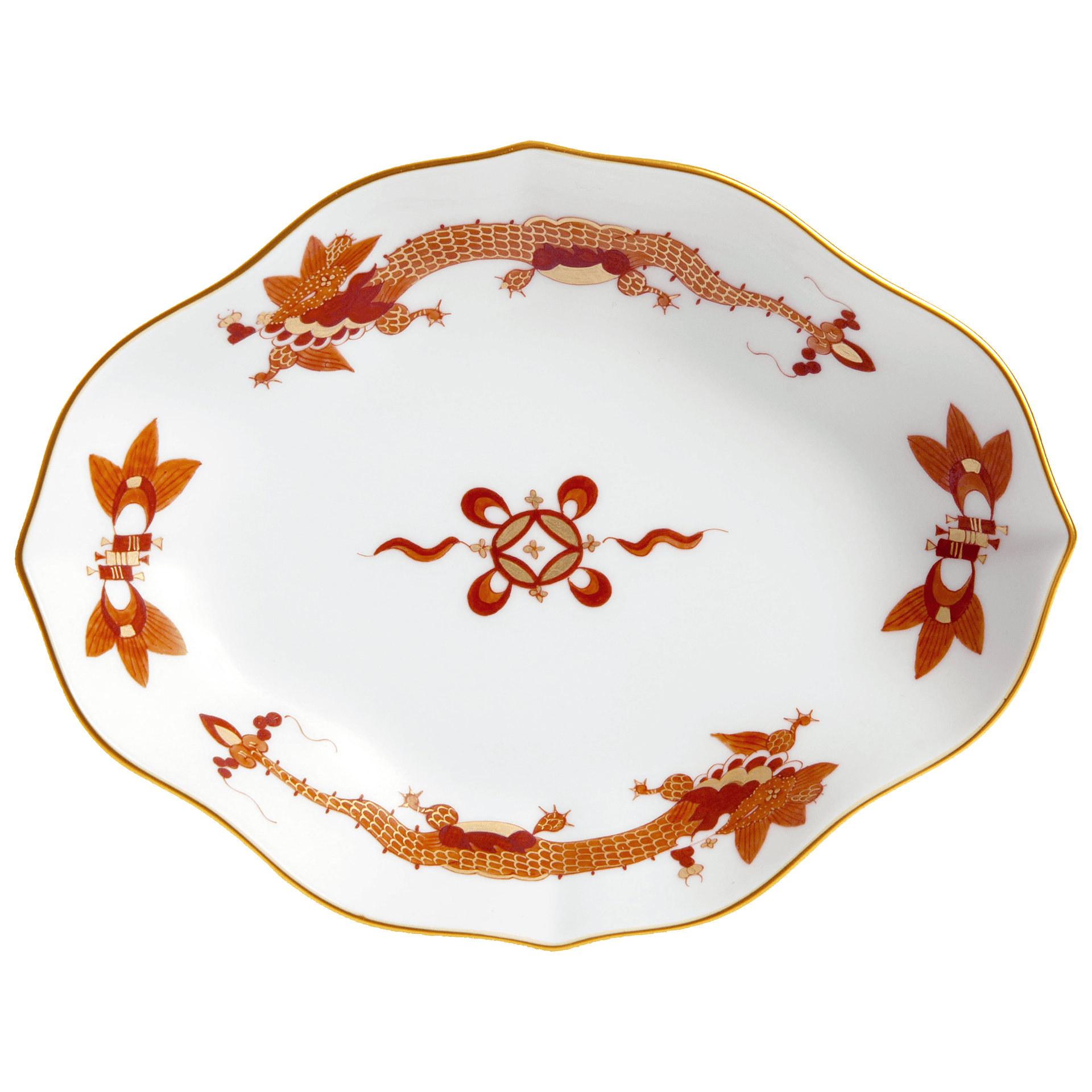 Schälchen, Reicher Drache, L 12 cm | Meissen Neuer Ausschnitt 320510 - 53605 - Meissen Weimar