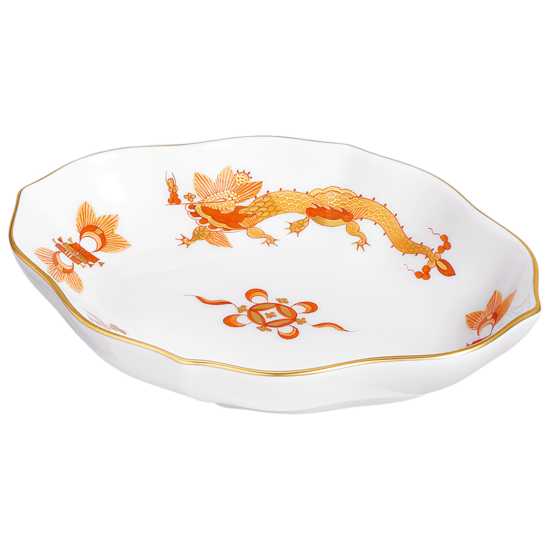 Schälchen, Reicher Drache, L 12 cm | Meissen Neuer Ausschnitt 320510 - 53605 - Meissen Weimar
