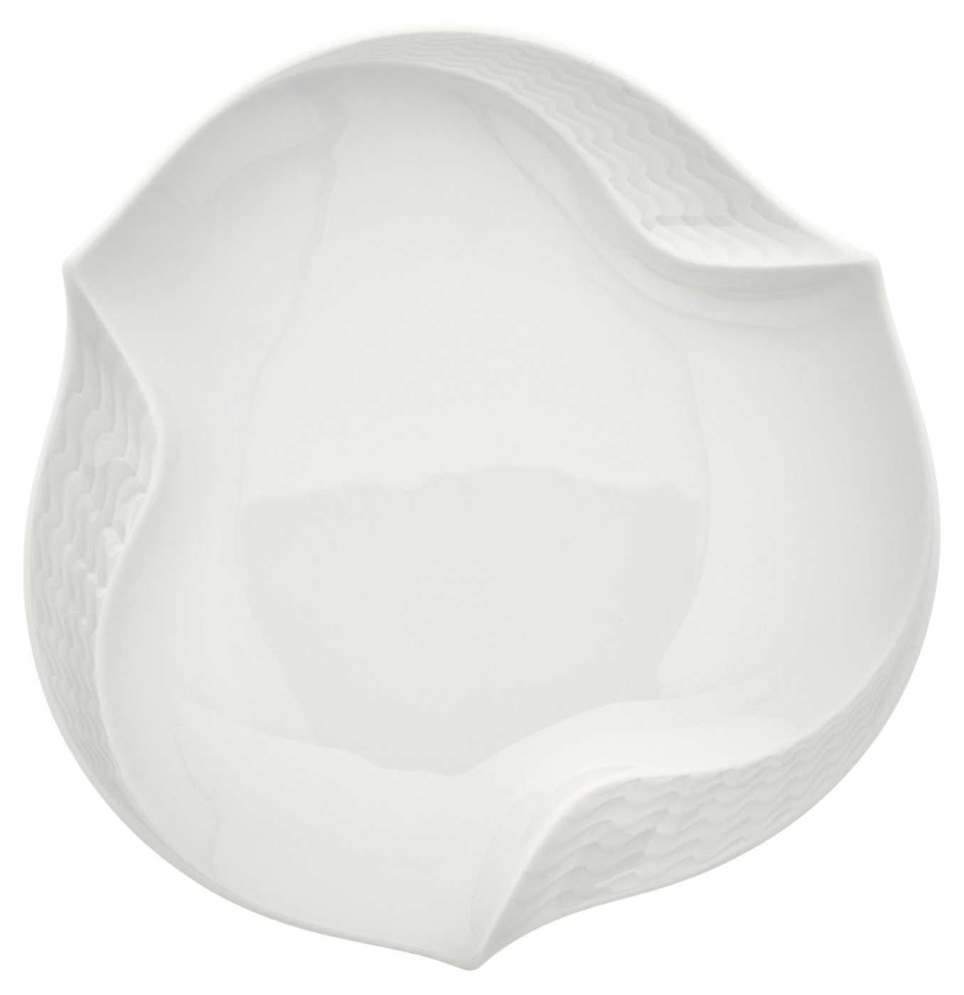 Schälchen, Weiß, Ø 15,5 cm | Accessoires Meissen Wellenspiel Relief 000001 - 53576 - Meissen Weimar