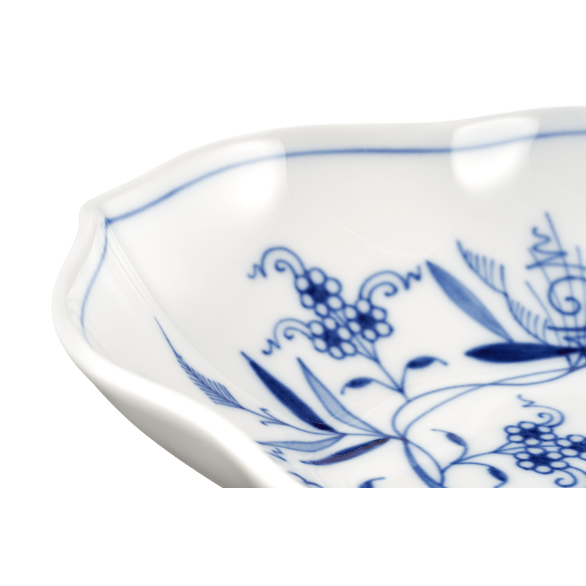 Schälchen, Zwiebelmuster, kobaltblau, weißer Rand, L 18 cm | Meissen Neuer Ausschnitt 800101 - 53607 - Meissen Weimar