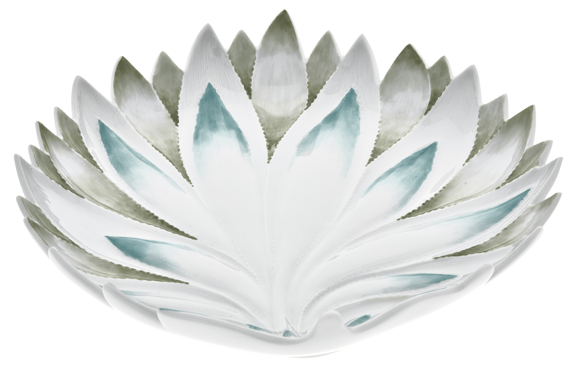 Schale Ananasblatt, Bunt, L 24 cm | Meissen Dosen Kollektion "Orangerie" 900100 - 53262 - Meissen Weimar