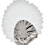 Schale Ananasblatt, Platin, L 24 cm | Meissen Dosen Kollektion "Orangerie"