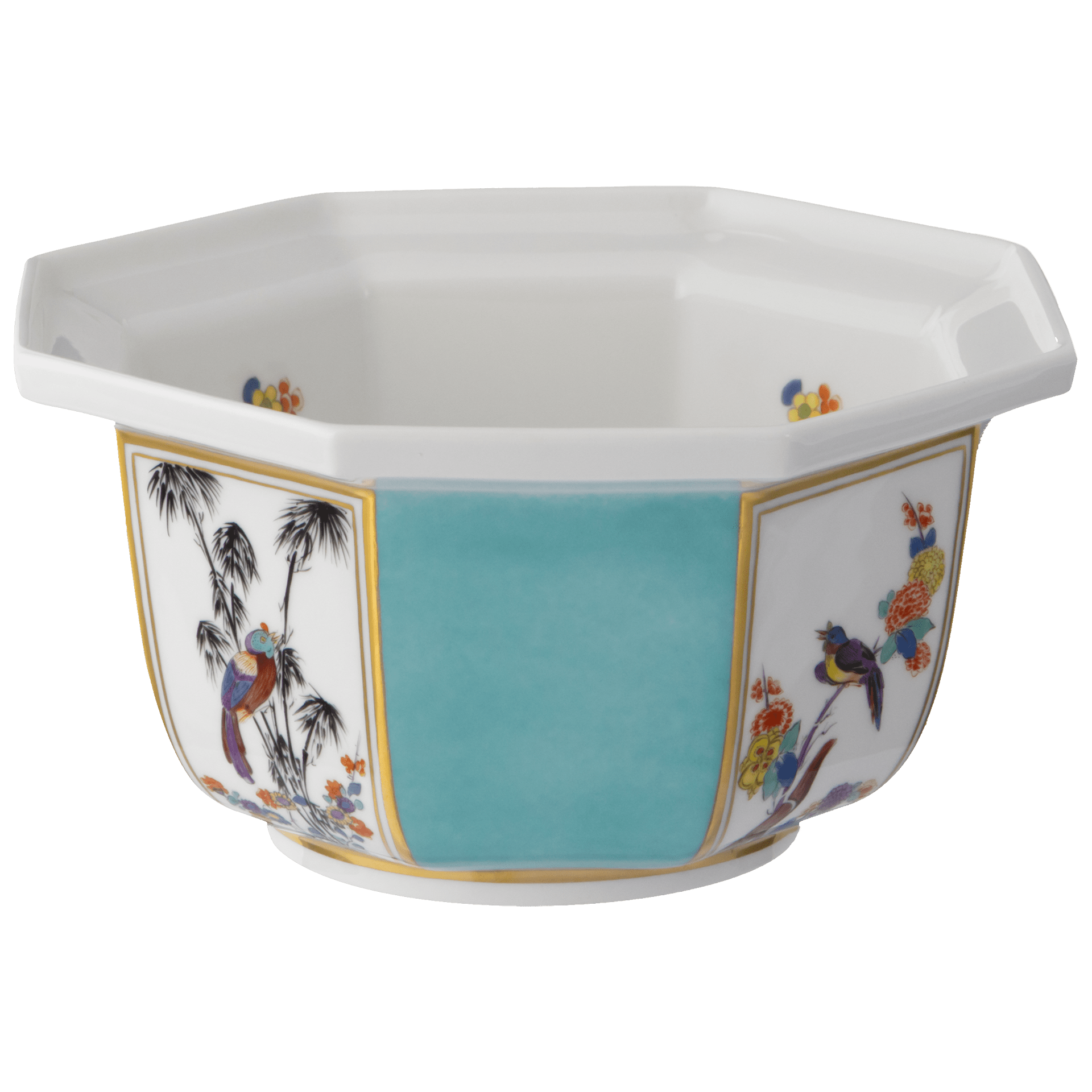 Schale, Blüten - und Vogelmotive, Ø 16,5 cm | Meissen Limitierte Meisterwerke 596484 - 54303 - Meissen Weimar