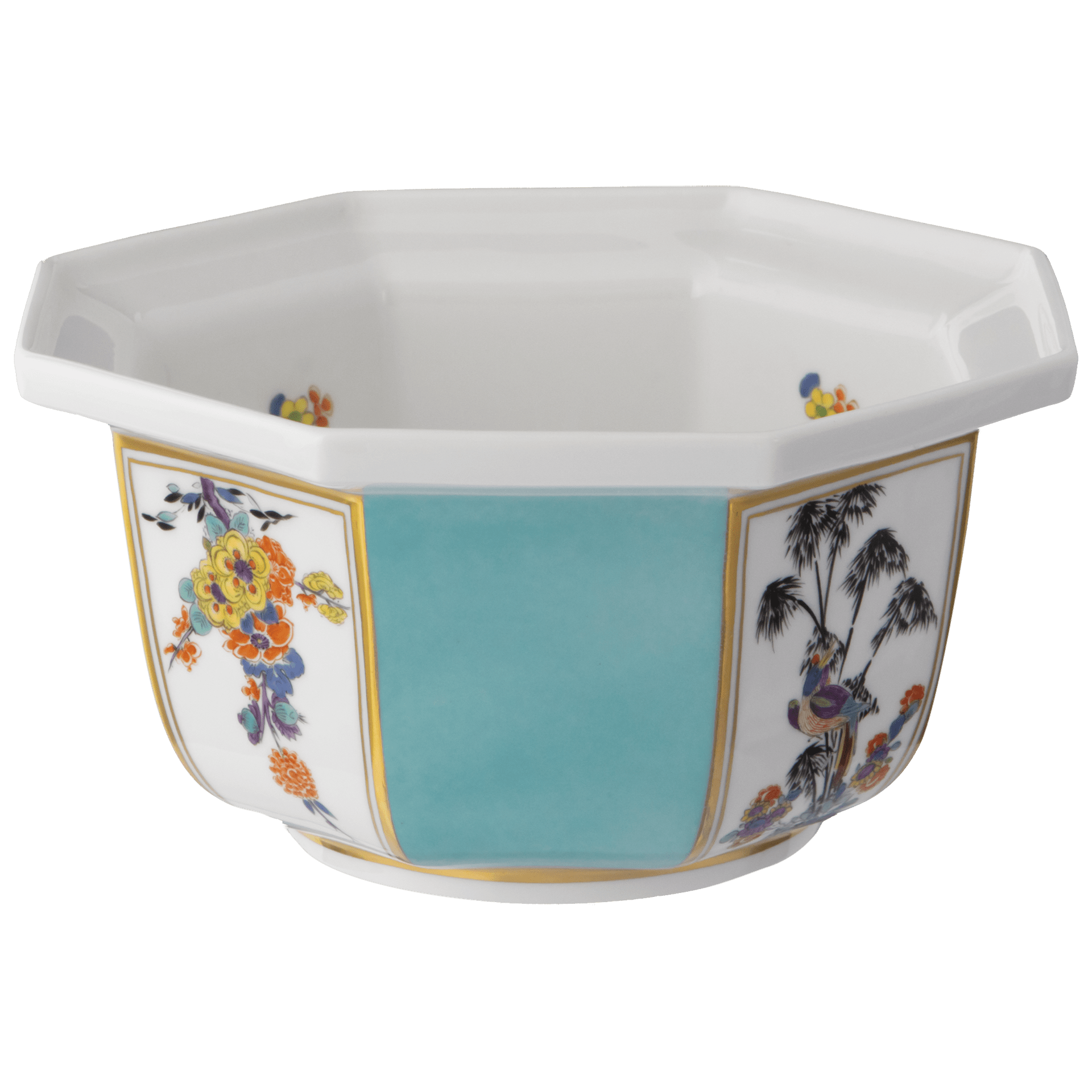 Schale, Blüten - und Vogelmotive, Ø 16,5 cm | Meissen Limitierte Meisterwerke 596484 - 54303 - Meissen Weimar