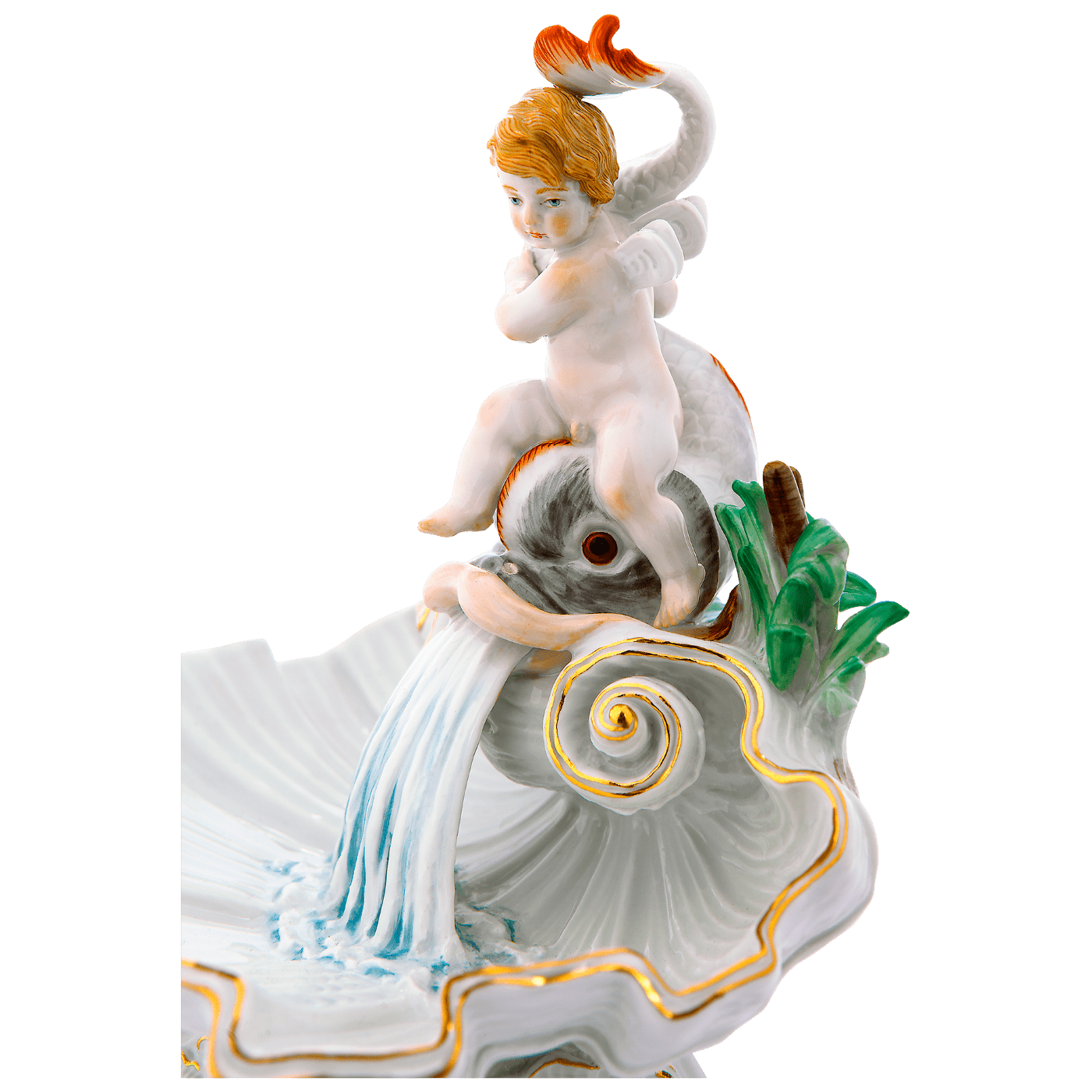 Schale Delphinbrunnen, Limitiert, H 17 cm | Meissen Limitierte Meisterwerke 900384 - 73668 - Meissen Weimar