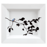 Schale eckig, groß, "Kingfisher", 21 x 18,5 cm | The Meissen Vide-Poche-Collection