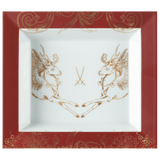 Schale eckig, groß, "MEISSEN Christmas Peryton", 21 x 18,5 cm | The Meissen Vide-Poche-Collection