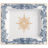 Schale, eckig, groß, "Meissen Christmas Star", blau, 21 x 18,5 cm | The Meissen Vide-Poche-Collection