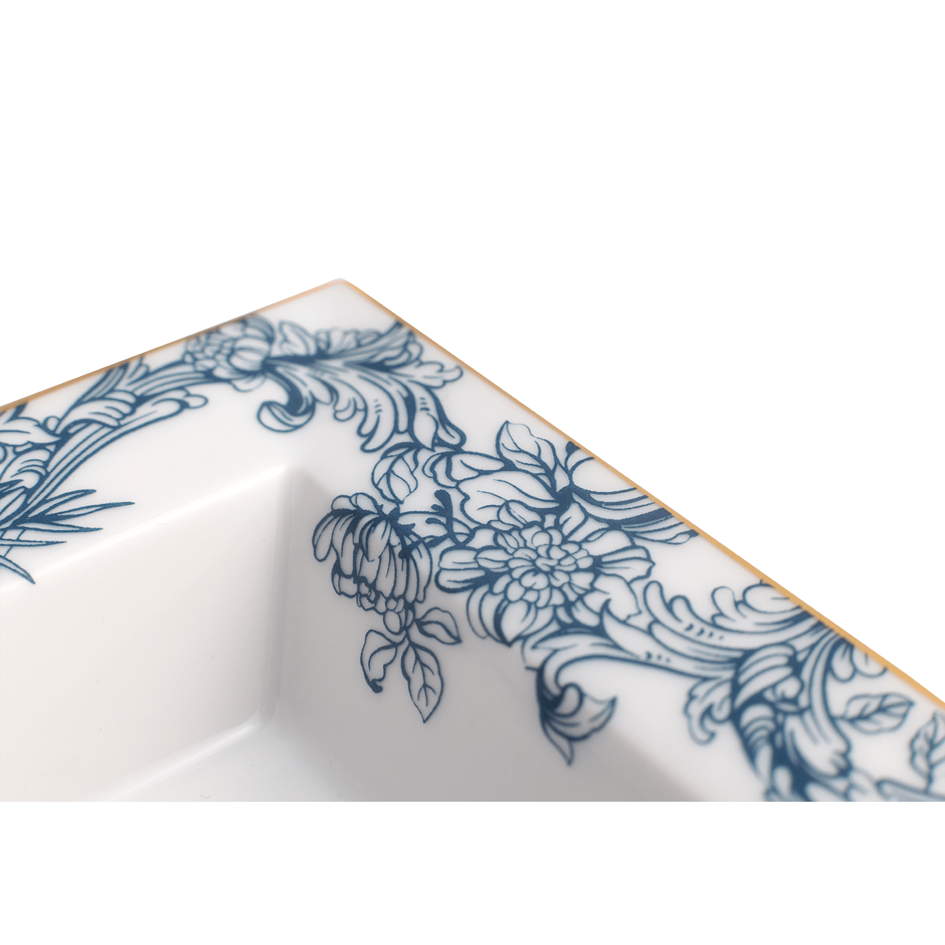 Schale, eckig, groß, "Meissen Christmas Star", blau, 21 x 18,5 cm | The Meissen Vide - Poche - Collection 79A940 - 53274 - Meissen Weimar