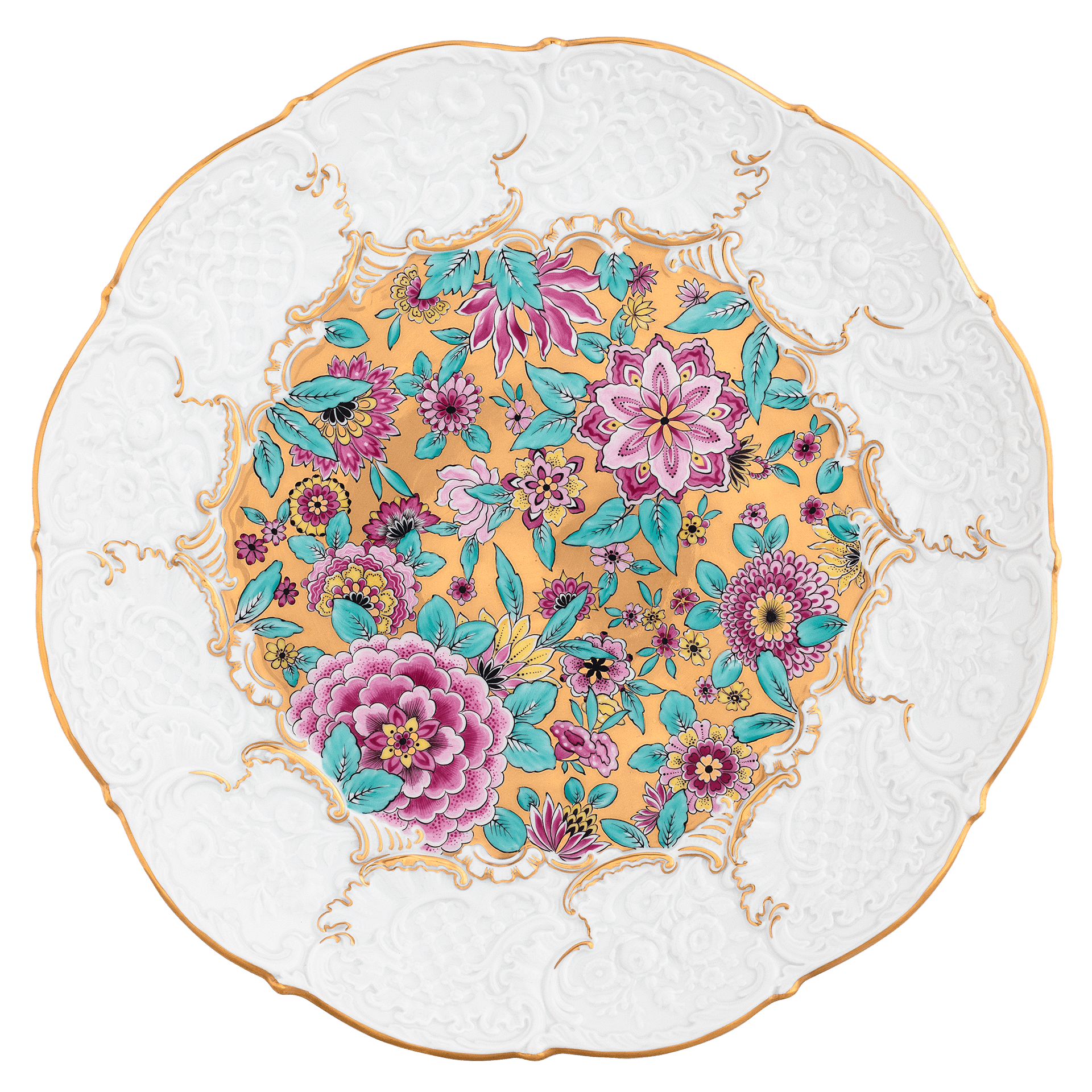 Schale "Grafische Blütenfantasie", Lim. 25, 29 cm | Meissen Limited Edition 57A474-54147 - Meissen Weimar