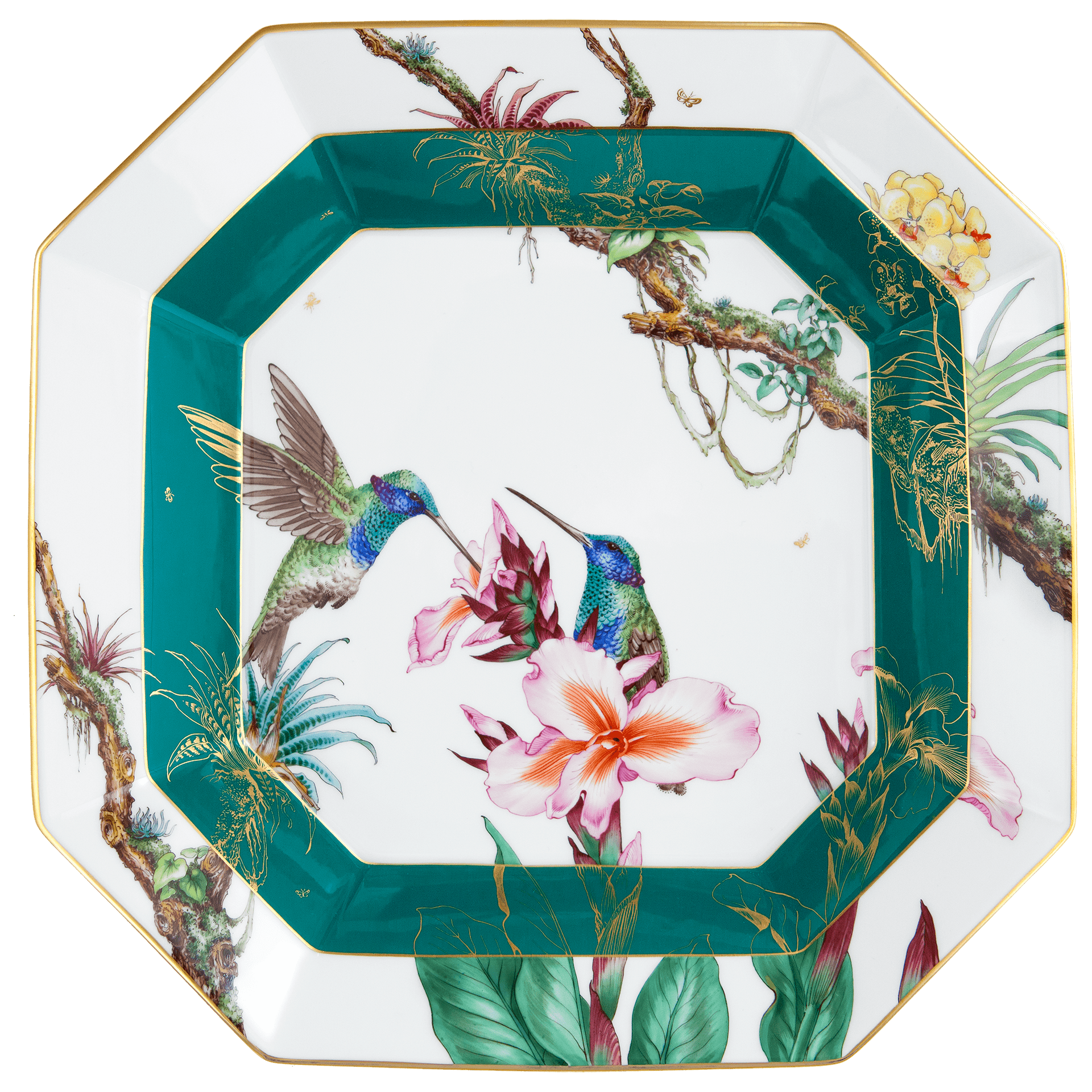 Schale Kolibri und Orchideen Ø 28,5 cm, limitiert | Meissen Limitierte Meisterwerke 603184 - 53273 - Meissen Weimar