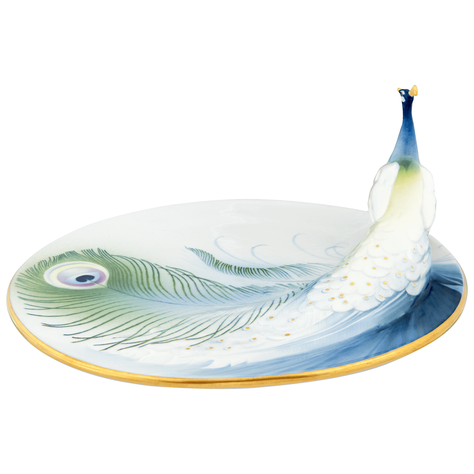 Schale Pfauenpracht, Porzellan, H 10 cm, Limitierte Edition 50 Stück | Meissen Fine Dining 26a474 - 78335 - Meissen Weimar