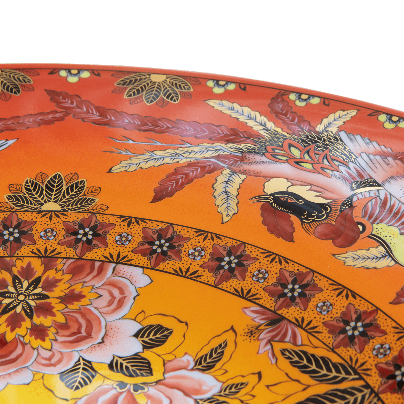 Schale Phönix II, Farbig, Ø 45 cm, Limitiert 15 Stück | Meissen Limitierte Meisterwerke 57a684 - 54694 - Meissen Weimar