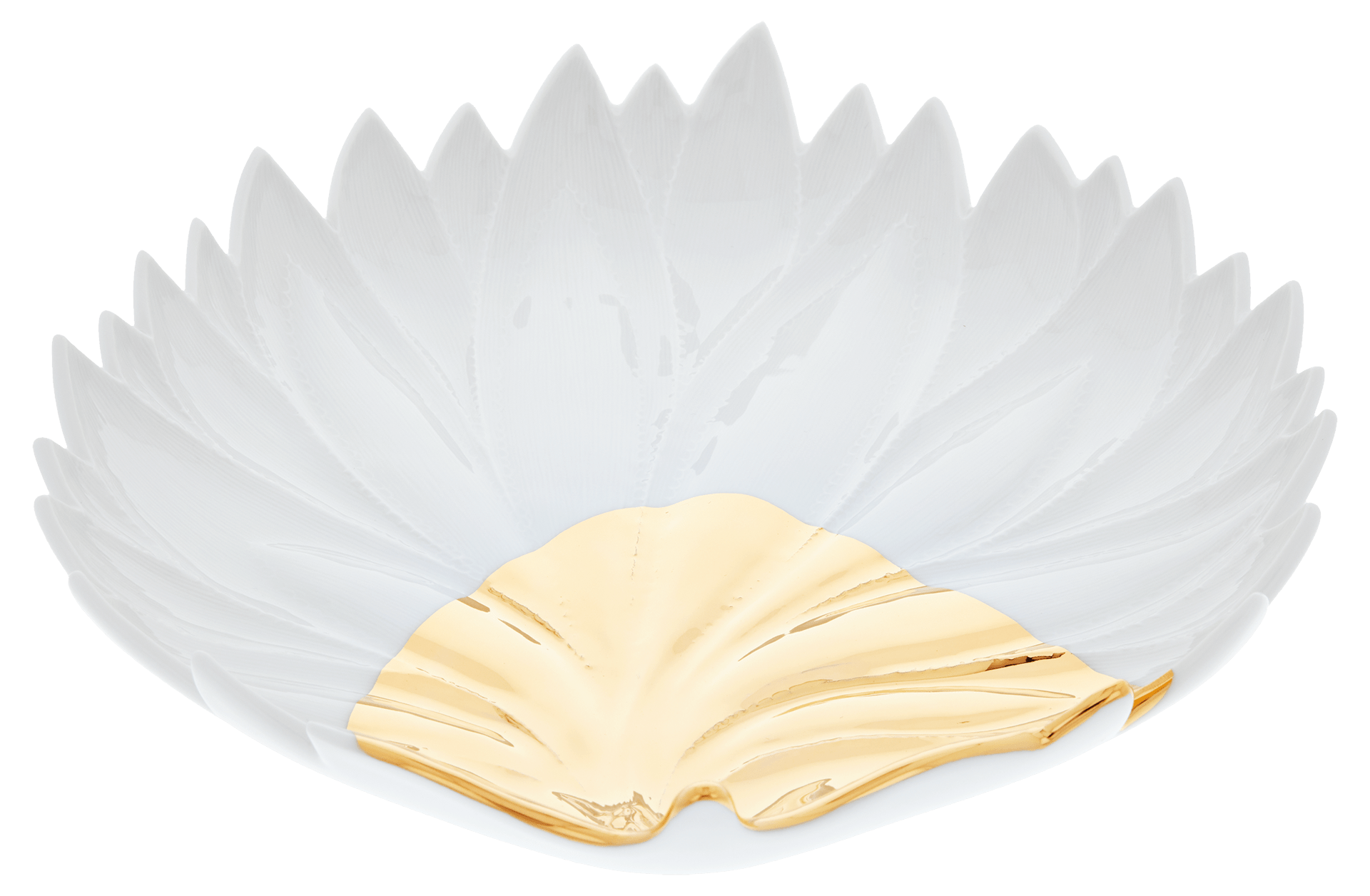Schale Pineapple Leaf, L 24 cm | Meissen Dosen Kollektion "Orangerie" 99a433 - 53262 - Meissen Weimar