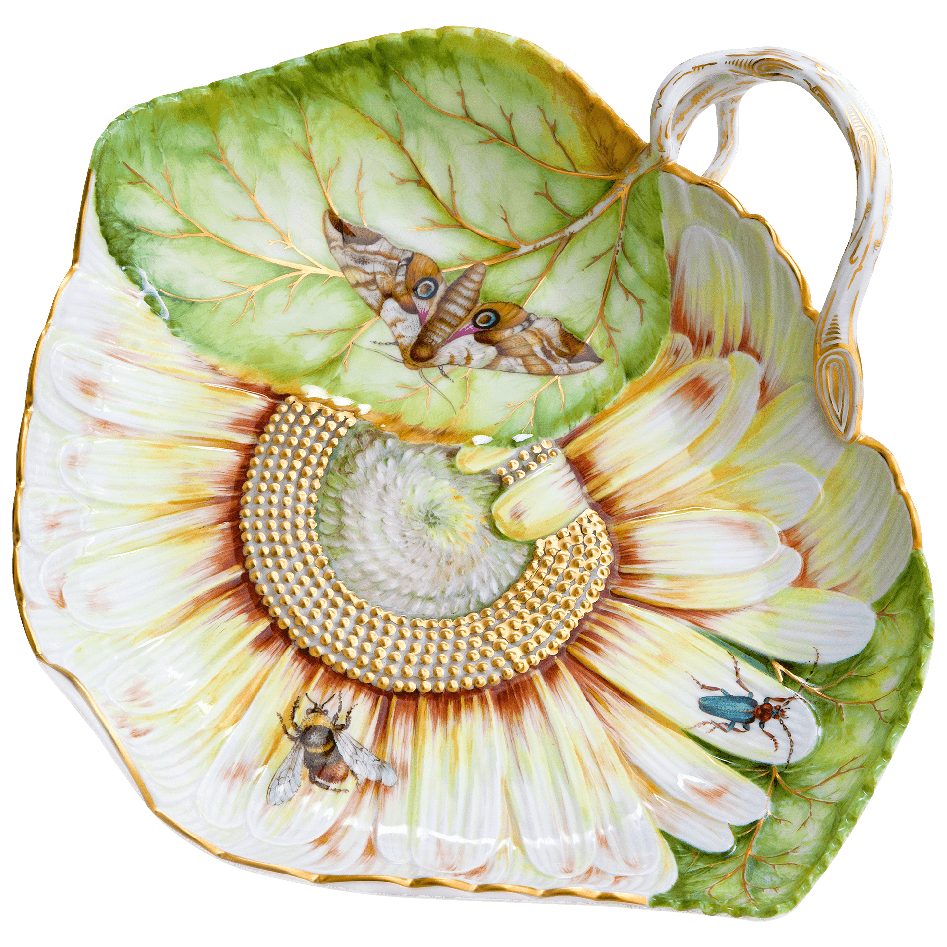 Schale Sonnenblumenblatt L 24 cm | Meissen Fine Dining 20a774 - 53266 - Meissen Weimar