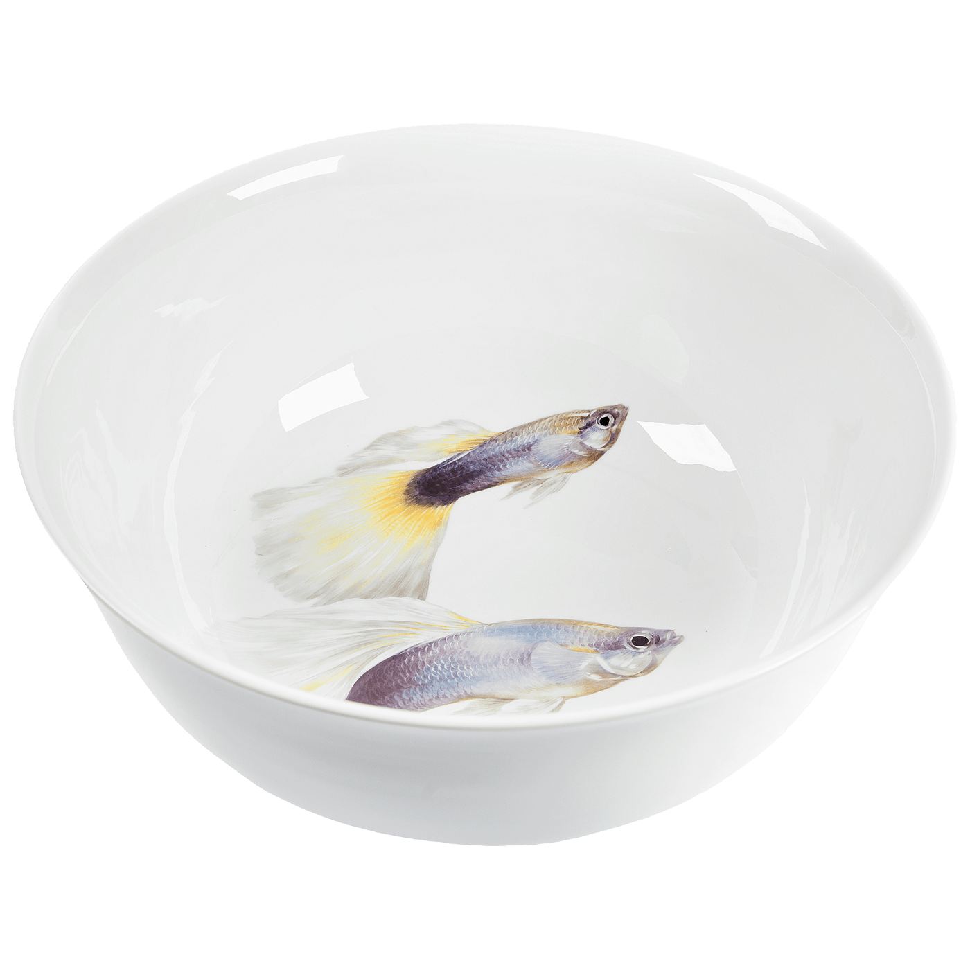 Schale Weiß mit Fischmotiv, Ø 44 cm | Meissen Limitierte Meisterwerke 26a084 - 44275 - Meissen Weimar