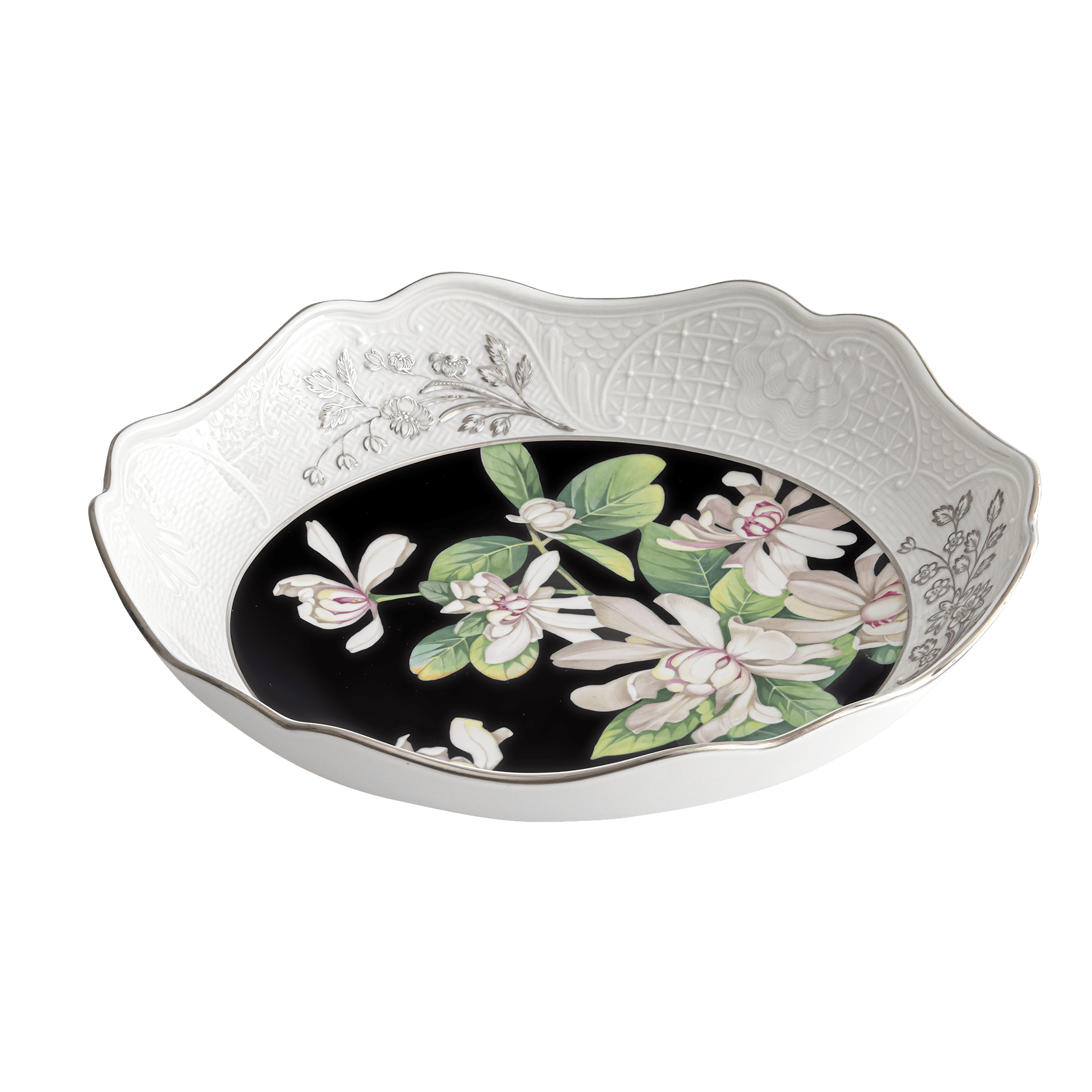 Schale, Weißblütiger Gewürzstrauch, Ø 24 cm, limitiert | Meissen Schalen Kollektion 237774 - 53261 - Meissen Weimar
