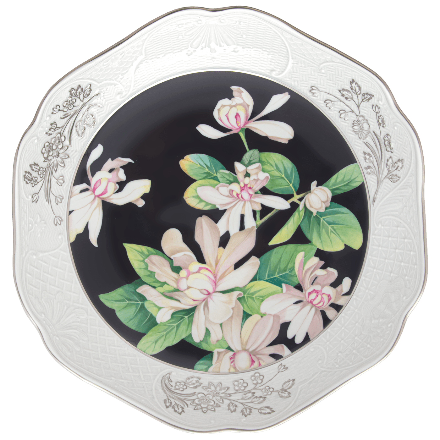 Schale, Weißblütiger Gewürzstrauch, Ø 24 cm, limitiert | Meissen Schalen Kollektion 237774 - 53261 - Meissen Weimar