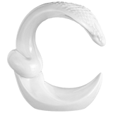 Schlange, Weiß, H 11,5 cm | Meissen Figuren Chinesisches Jahrestier