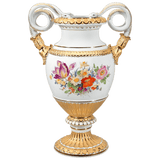 Schlangenhenkelvase Blumenbukett, H 49 cm | Meissen Exklusiv-Kollektion