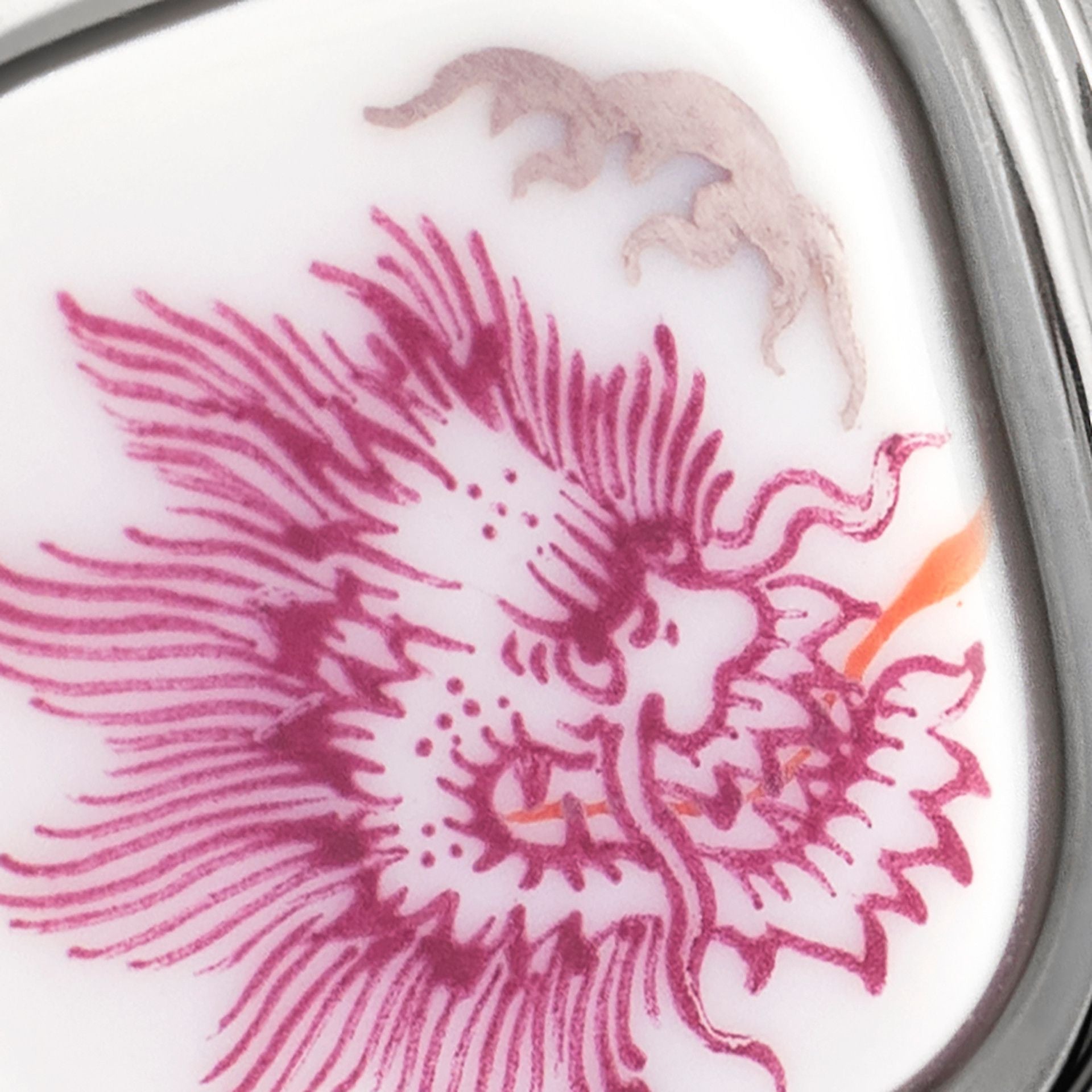 Schlüsselanhänger, Ming - Drache Purpur, Lederband | Meissen Herrenschmuck mpj60drp001c - Meissen Weimar