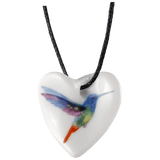 Porzellananhänger Herz, bunt, 2,5 x 2,5 cm | Meissen Porzellananhänger