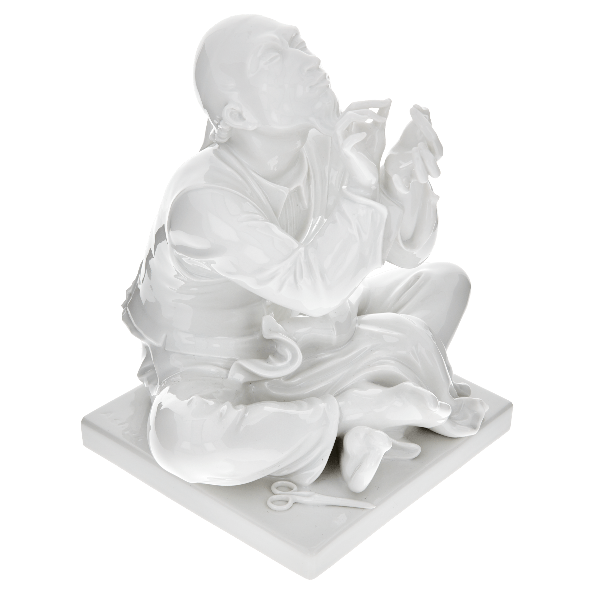 Schneider, Weiß, H 19,5 cm | Meissen Einzelplastik 000001 - 73351 - Meissen Weimar