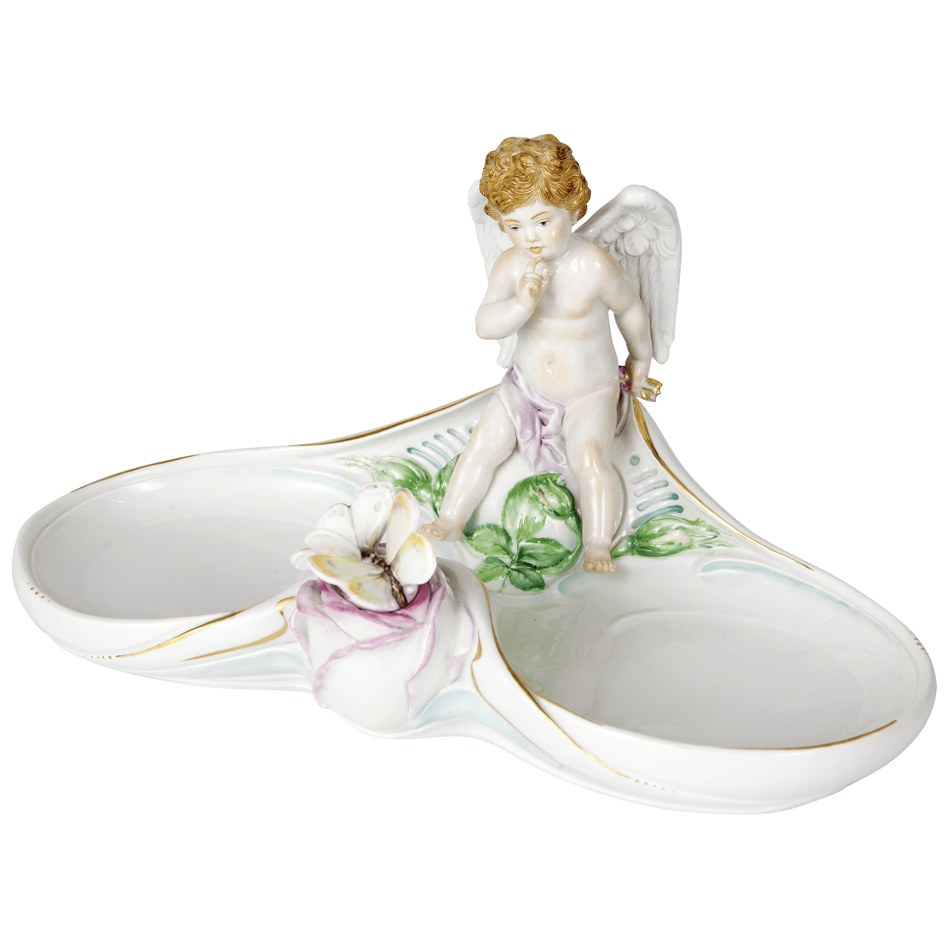 Schreibzeug, handbemalt, H 13 cm, limitiert | Meissen Figuren - Edition Amoretten 900374 - 73m20 - Meissen Weimar