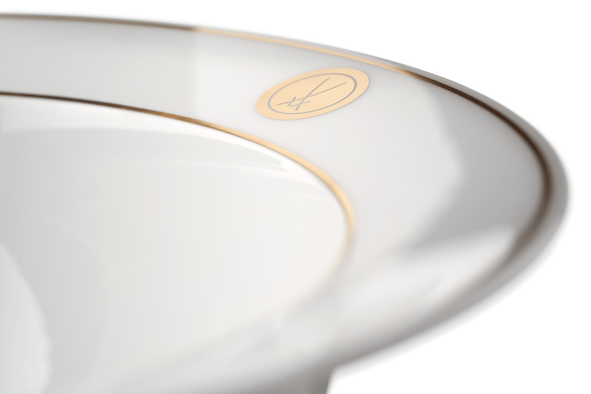 Schüssel, mittel, Schwertermedaillon, Goldfaden, Ø 20,5 cm | Meissen No.41 Swords Luxury Gold 99a365 - 41440 - Meissen Weimar