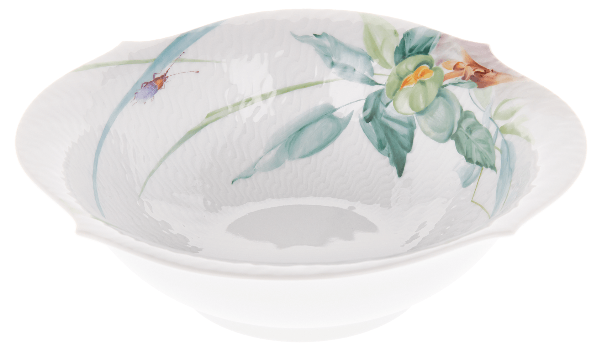 Schüssel Waldflora Relief Ø 21,5 cm | Meissen Wellenspiel Relief 614501 - 29440 - Meissen Weimar