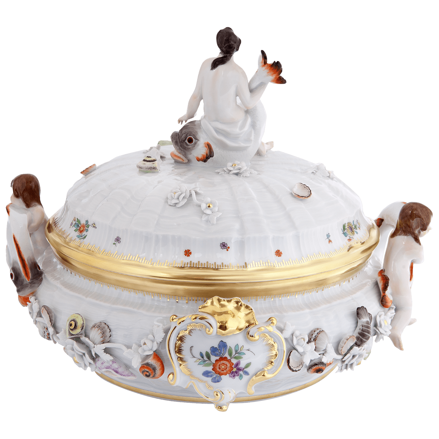Schwanenterrine limitiert 27 cm | Meissen Limitierte Meisterwerke 905684 - 05034 - Meissen Weimar