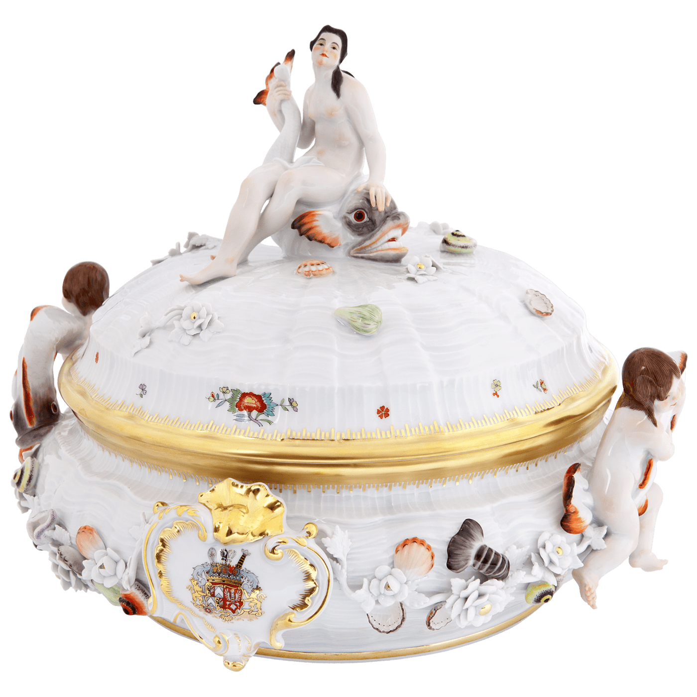 Schwanenterrine limitiert 27 cm | Meissen Limitierte Meisterwerke 905684 - 05034 - Meissen Weimar