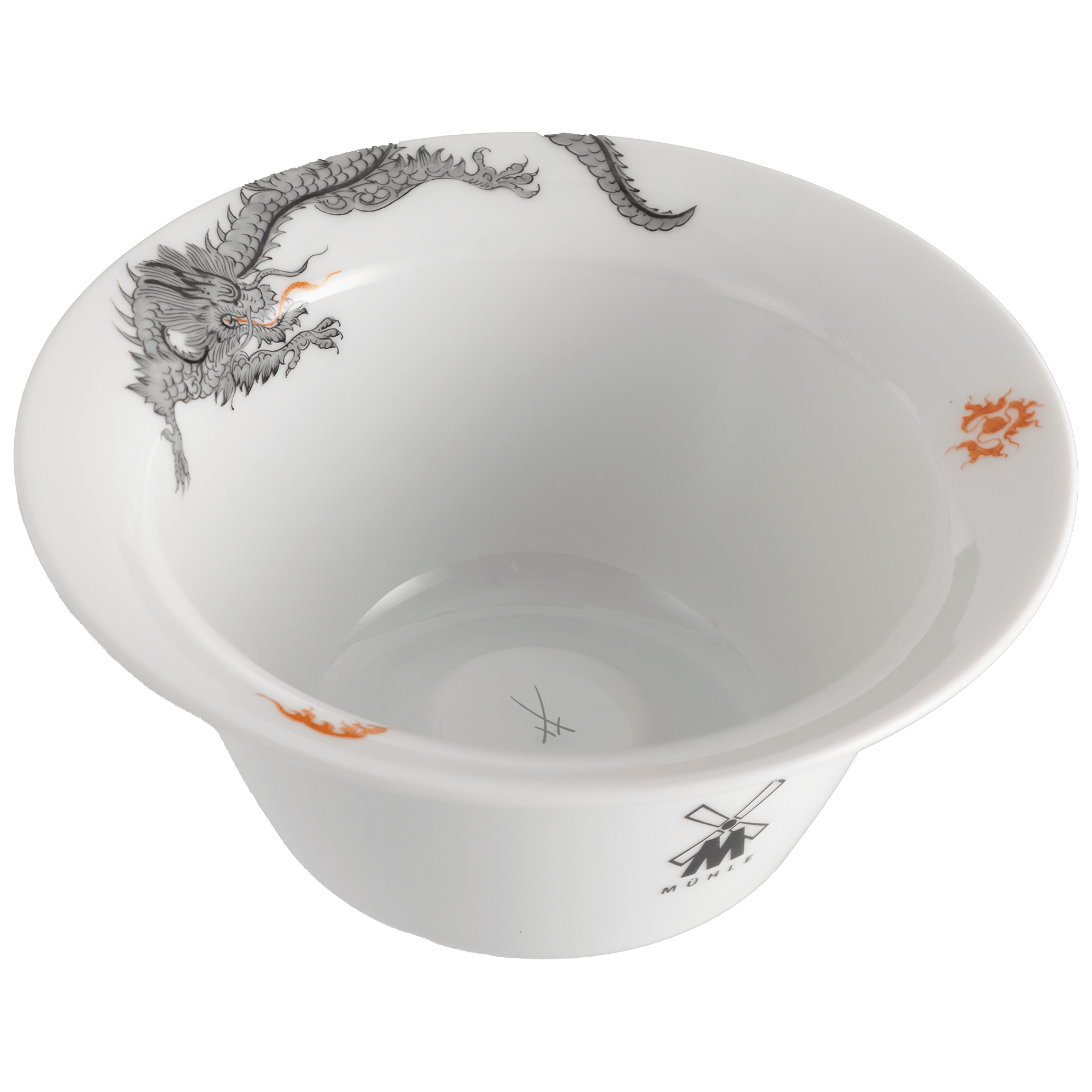 Seifenschale, Mingdrachen (33a173), Logo Markenzeichen, schwarz, Ø 12,5 cm | Meissen für Mühle 33A238 - 53322 - Meissen Weimar