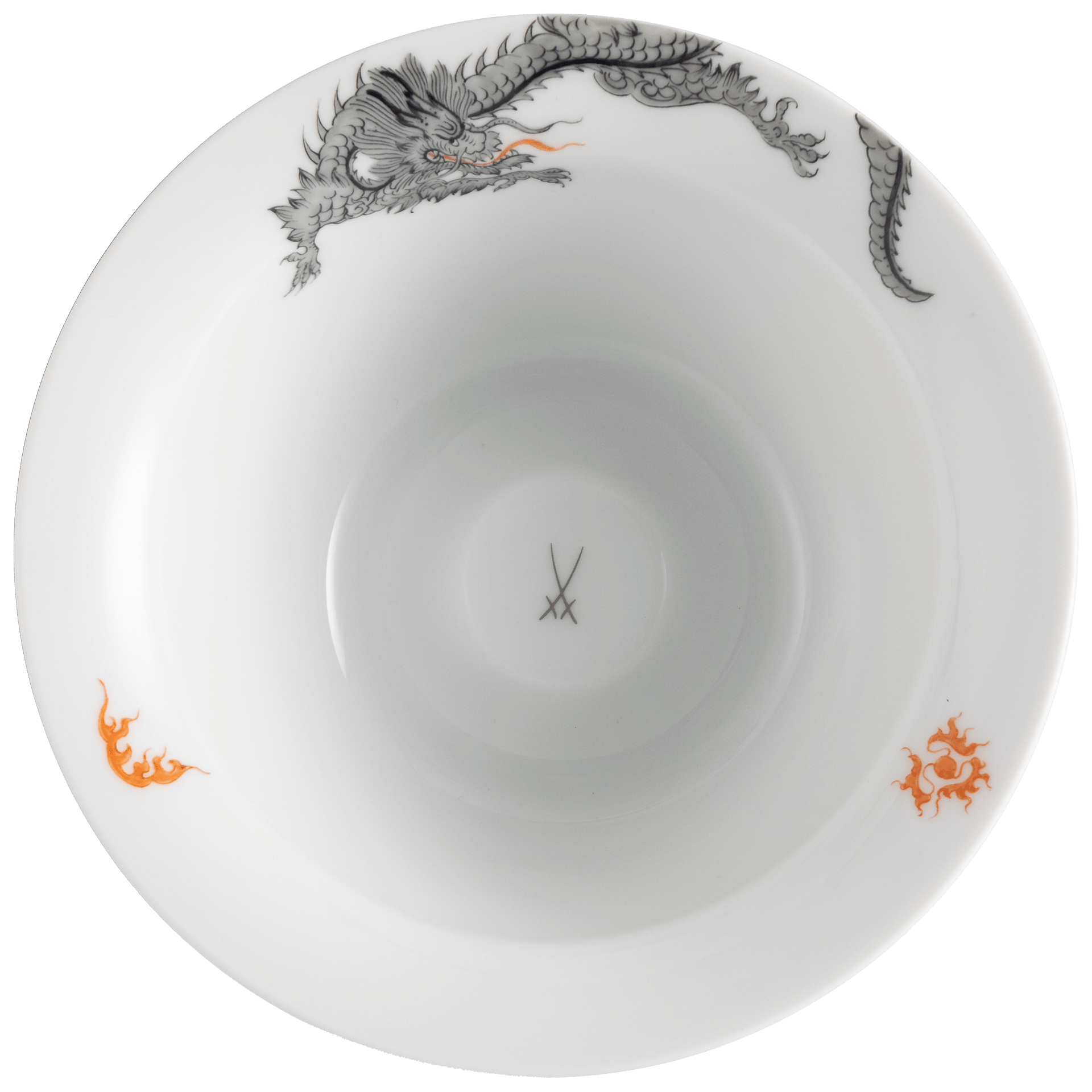 Seifenschale, Mingdrachen (33a173), Logo Markenzeichen, schwarz, Ø 12,5 cm | Meissen für Mühle 33A238 - 53322 - Meissen Weimar