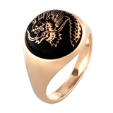 Siegelring Glücksdrache, Ø 1.6 cm | Meissen Schmuck Individuell
