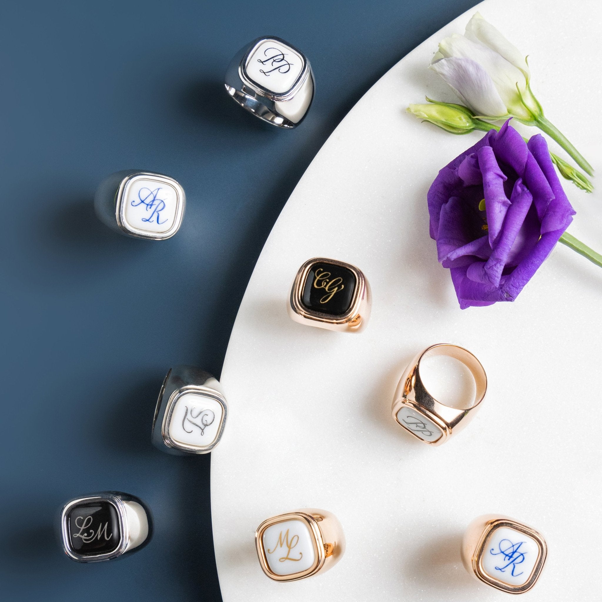 Siegelring, Monogramm in Gold, 25 g | Meissen Geschenke 90a547-53ma8 - Meissen Weimar